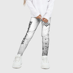 Леггинсы для девочки Warframe - white gradient вертикально, цвет: 3D-принт — фото 2