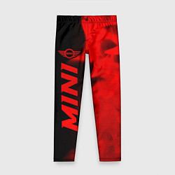 Леггинсы для девочки Mini - red gradient по-вертикали, цвет: 3D-принт