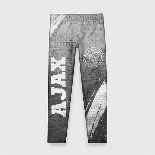 Детские легинсы Ajax - grey gradient вертикально / 3D-принт – фото 1