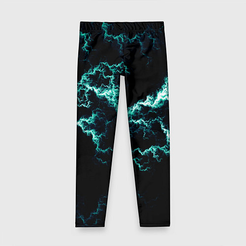 Детские легинсы Lightning light blue glow / 3D-принт – фото 1