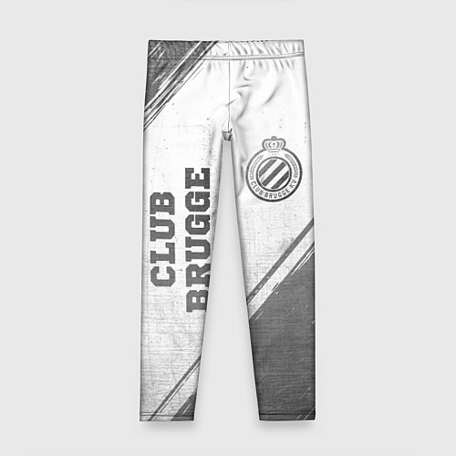 Детские легинсы Club Brugge - white gradient вертикально / 3D-принт – фото 1