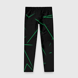 Леггинсы для девочки Color light green line, цвет: 3D-принт
