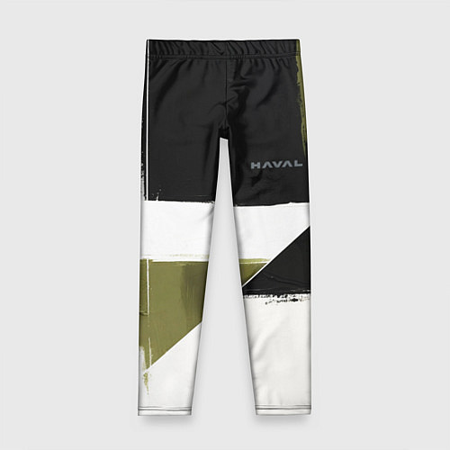 Детские легинсы Haval логотип / 3D-принт – фото 1