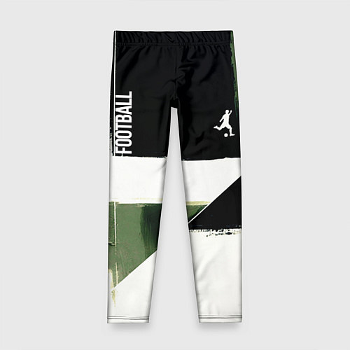 Детские легинсы Футбол на фоне брызг красок / 3D-принт – фото 1