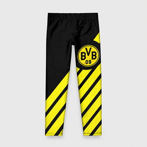 Детские легинсы Borussia geometry yellow / 3D-принт – фото 1