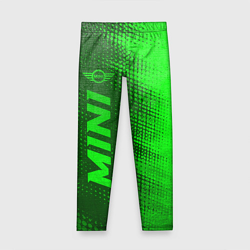 Детские легинсы Mini - green gradient по-вертикали / 3D-принт – фото 1