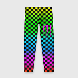 Леггинсы для девочки Monster energy neon pattern, цвет: 3D-принт