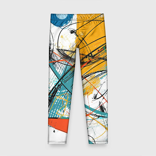 Детские легинсы Абстракция цвета / 3D-принт – фото 1