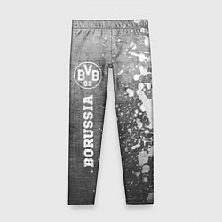 Леггинсы для девочки Borussia - grey gradient по-вертикали, цвет: 3D-принт