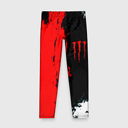 Детские легинсы Monster energy краски спорт