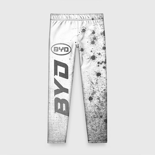 Детские легинсы BYD - white gradient по-вертикали / 3D-принт – фото 1