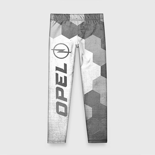 Детские легинсы Opel - white gradient по-вертикали / 3D-принт – фото 1
