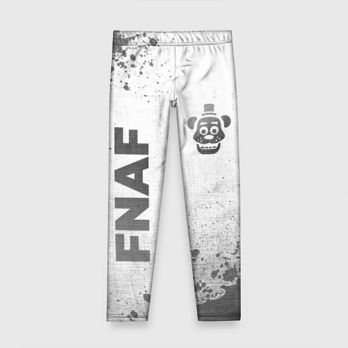 Детские легинсы FNAF - white gradient вертикально / 3D-принт – фото 1