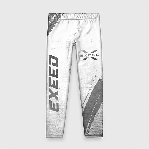 Детские легинсы Exeed - white gradient вертикально / 3D-принт – фото 1