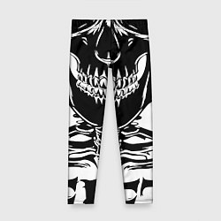 Леггинсы для девочки Skeleton череп, цвет: 3D-принт