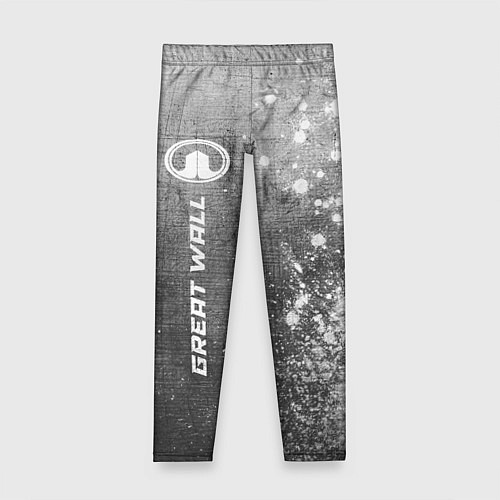 Детские легинсы Great Wall - grey gradient по-вертикали / 3D-принт – фото 1
