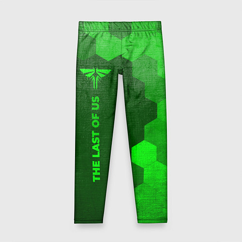 Детские легинсы The Last Of Us - green gradient по-вертикали / 3D-принт – фото 1