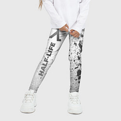Леггинсы для девочки Half-Life - white gradient по-вертикали, цвет: 3D-принт — фото 2