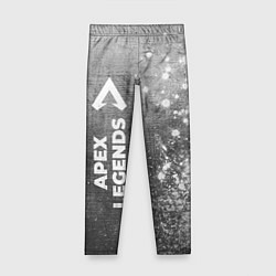 Леггинсы для девочки Apex Legends - grey gradient по-вертикали, цвет: 3D-принт