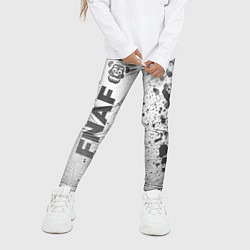 Леггинсы для девочки FNAF - white gradient по-вертикали, цвет: 3D-принт — фото 2