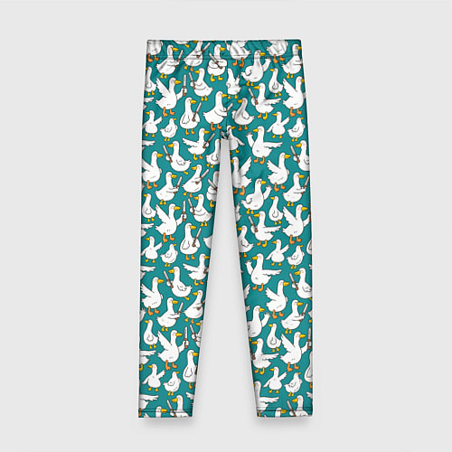 Детские легинсы Злой гусь узор / 3D-принт – фото 1