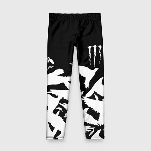 Детские легинсы Monster energy crow / 3D-принт – фото 1