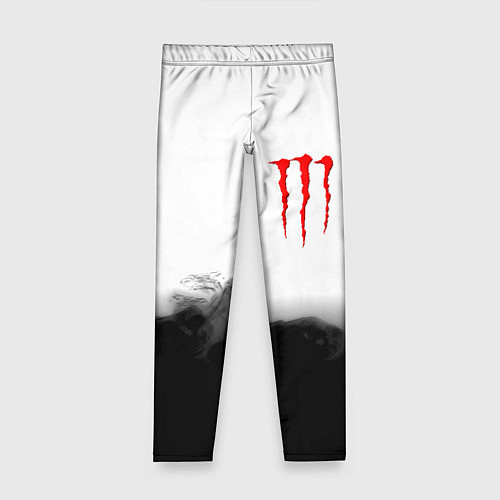 Детские легинсы Monster energy splash smoke / 3D-принт – фото 1