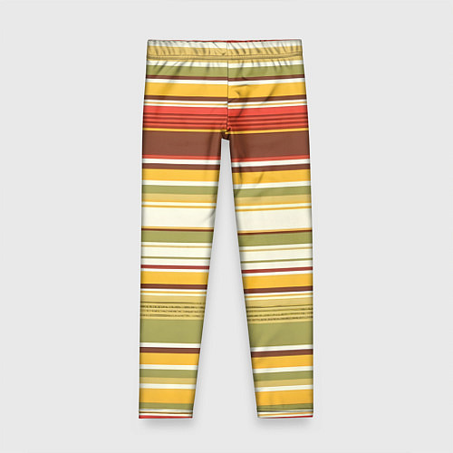 Детские легинсы Горизонтальные полосы / 3D-принт – фото 1