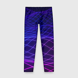 Леггинсы для девочки Абстрактные волны из сот, цвет: 3D-принт