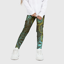 Леггинсы для девочки Стимпанк механизм, цвет: 3D-принт — фото 2