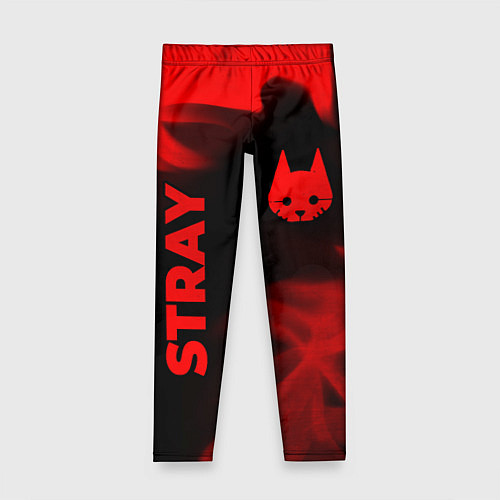 Детские легинсы Stray - red gradient вертикально / 3D-принт – фото 1