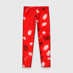 Детские легинсы Текстура красной гавайской рубашки