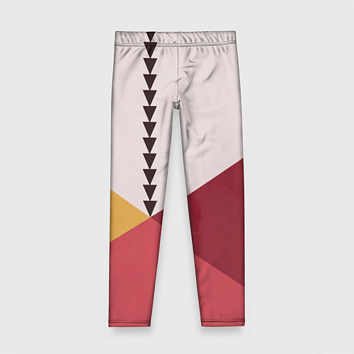 Детские легинсы Колор-блок фруктовый чиа пудинг / 3D-принт – фото 1