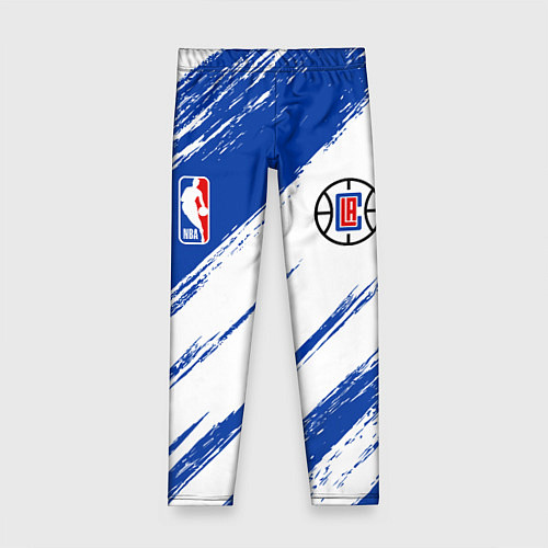 Детские легинсы Клипперс - синяя краска / 3D-принт – фото 1