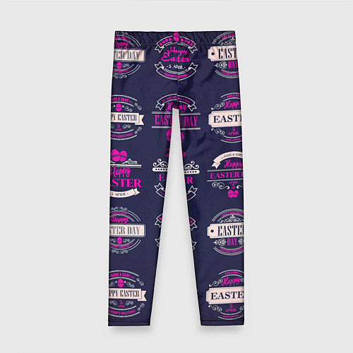 Детские легинсы Easter pink / 3D-принт – фото 1