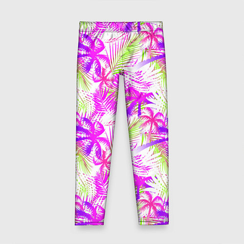 Детские легинсы Palm tree pink / 3D-принт – фото 1
