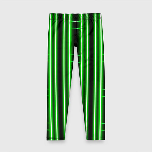 Детские легинсы Neon green / 3D-принт – фото 1