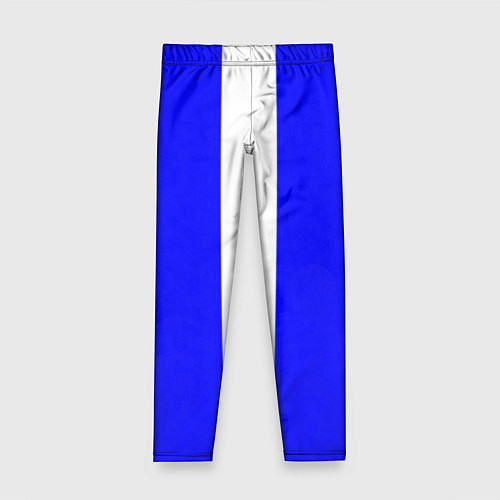 Детские легинсы Color white blue line / 3D-принт – фото 1