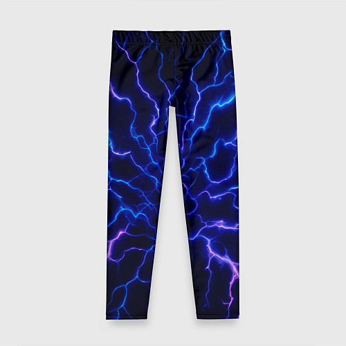 Детские легинсы Разряд молнии текстура / 3D-принт – фото 1