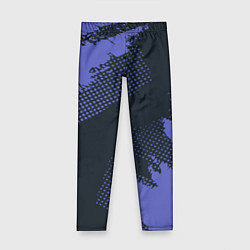Детские легинсы Абстрактная текстура в синем