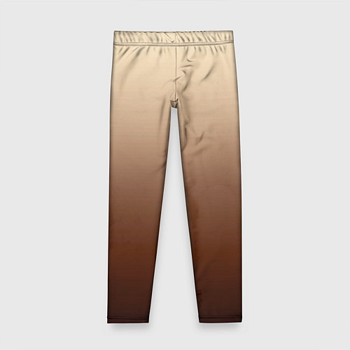 Детские легинсы Мокко мусс омбре / 3D-принт – фото 1