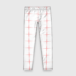 Леггинсы для девочки Color white red crosses, цвет: 3D-принт