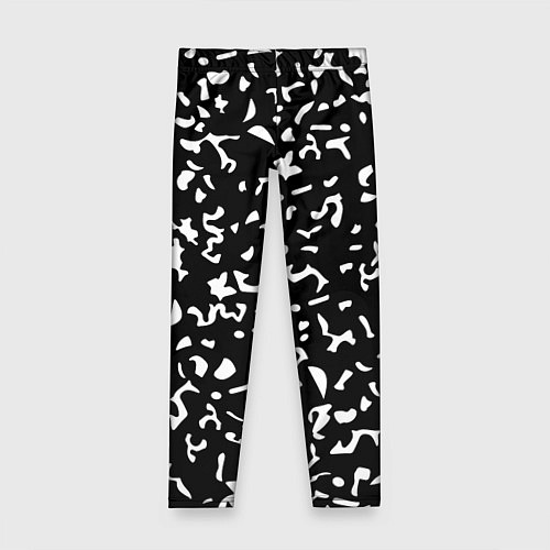 Детские легинсы Черный камуфляж / 3D-принт – фото 1