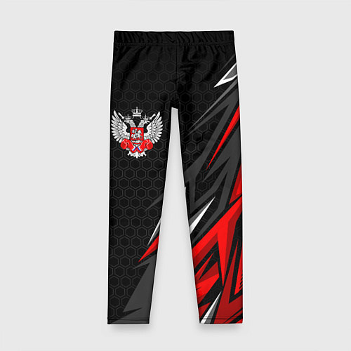 Детские легинсы Федерация бокса - Россия / 3D-принт – фото 1