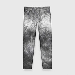 Леггинсы для девочки Абстракция - black and white metal scuffs, цвет: 3D-принт