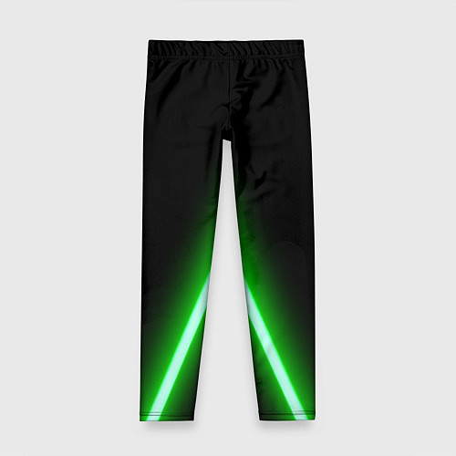 Детские легинсы Color neon green / 3D-принт – фото 1