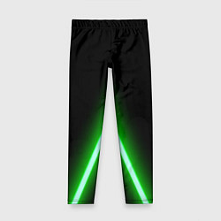 Леггинсы для девочки Color neon green, цвет: 3D-принт
