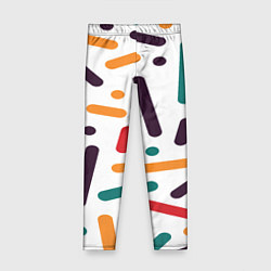 Леггинсы для девочки Oval oil, цвет: 3D-принт