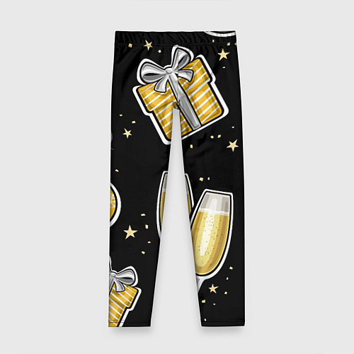 Детские легинсы Новогодний вайб / 3D-принт – фото 1