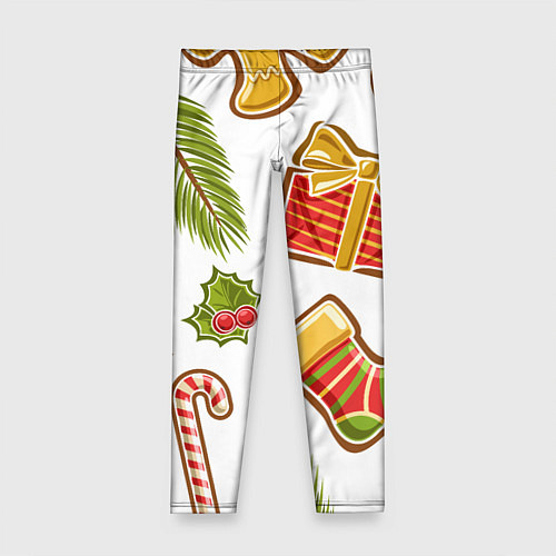Детские легинсы Рождественский вайб / 3D-принт – фото 1